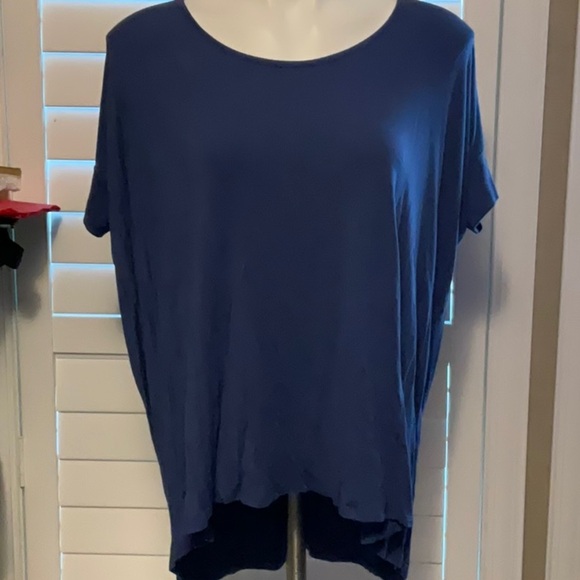 Cherish Navy Blue Short Sleeve Top - Picture 1 of 6